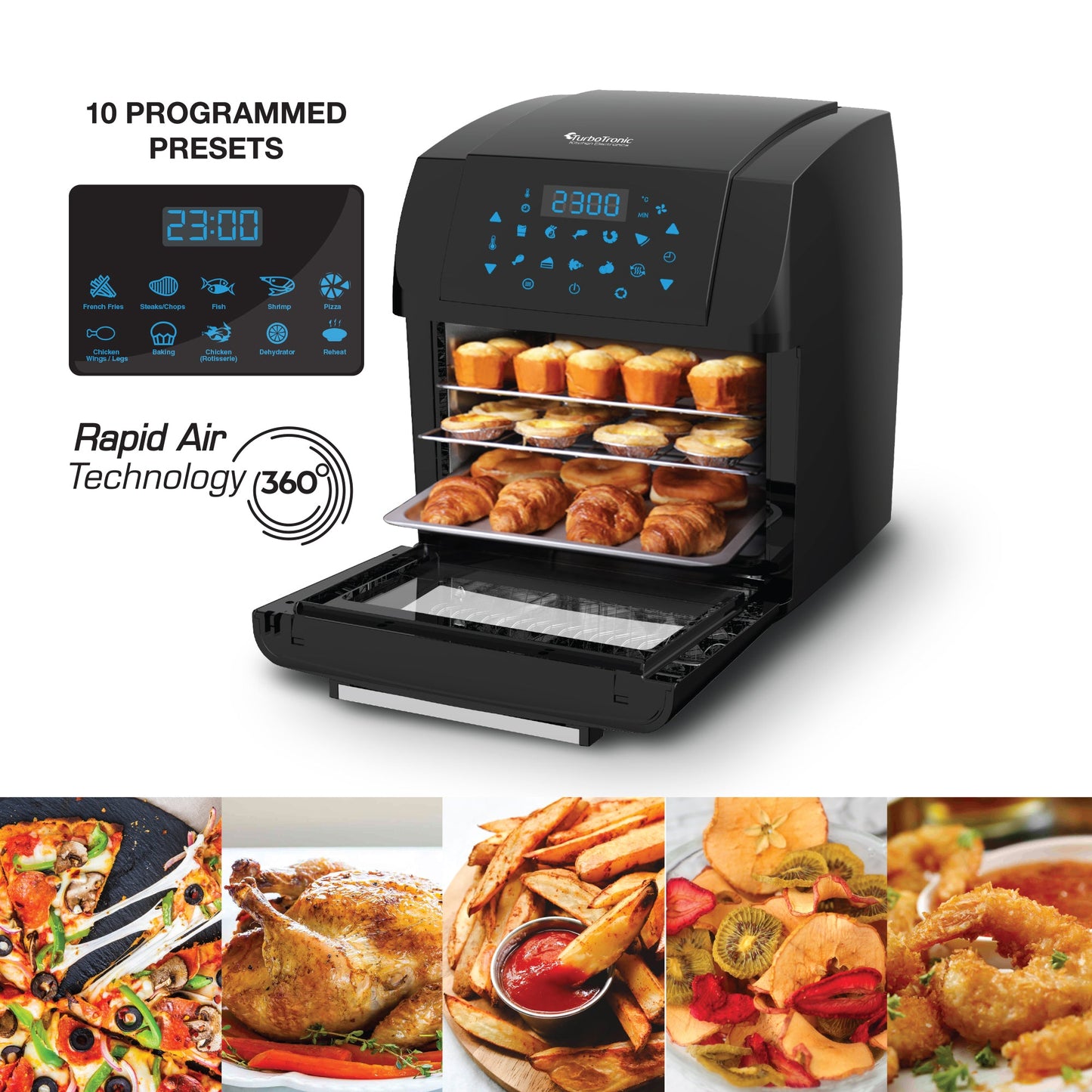 Four Intelligent Multifonction TurboAir Fryer TT-AF2 Professional 12L