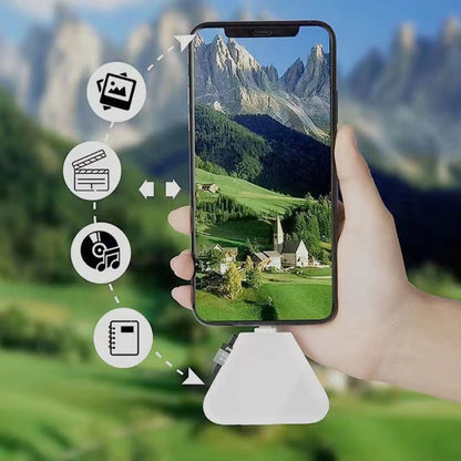 Clé USB Triangulaire Multi-Ports avec Lecteur de Carte SD 4 en 1