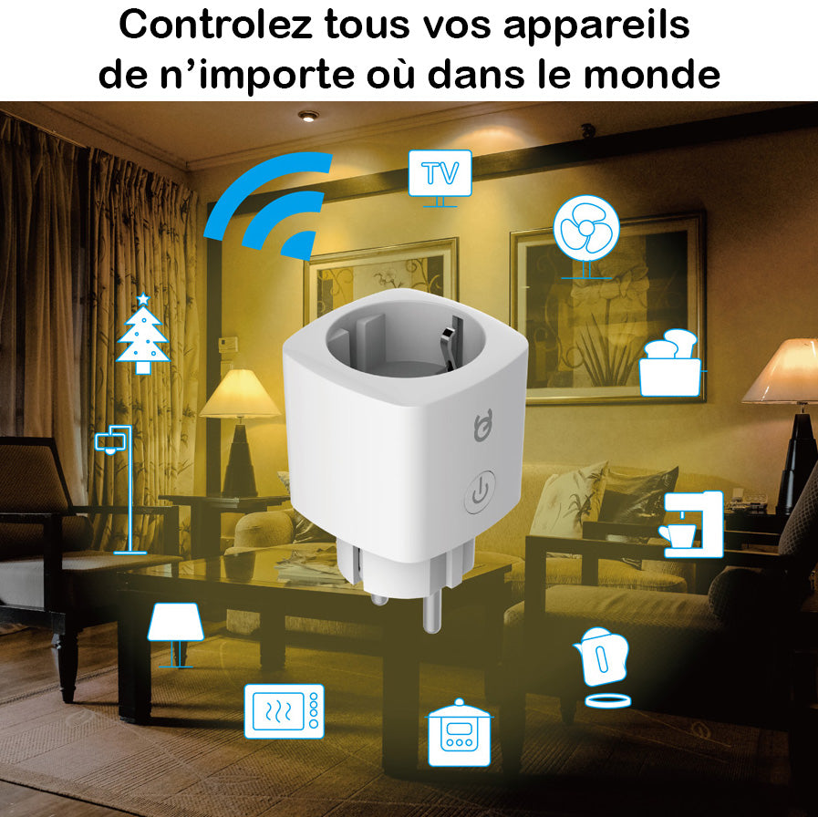 Prise d'alimentation intelligente connectée pour un contrôle à distance optimal