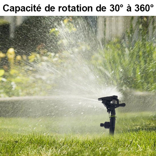 Arroseur ROTAJET sur piquet avec jet réglable et couverture complète