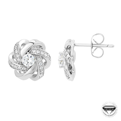 Parure Élégante en Alliage avec Cristaux de Bohème - Collier et Boucles d'Oreilles