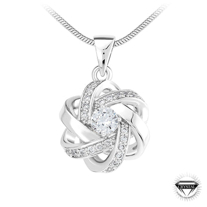 Parure Élégante en Alliage avec Cristaux de Bohème - Collier et Boucles d'Oreilles