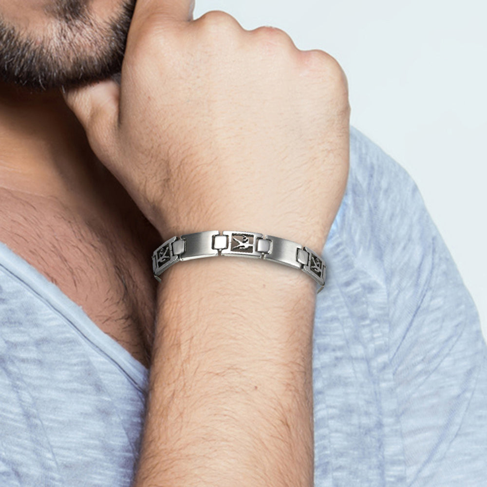 Bracelet Signe du Zodiaque en acier inoxydable pour homme
