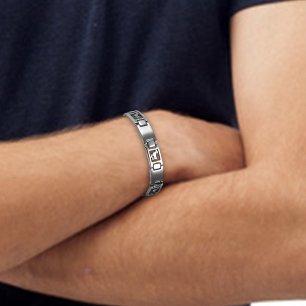 Bracelet Signe du Zodiaque en acier inoxydable pour homme