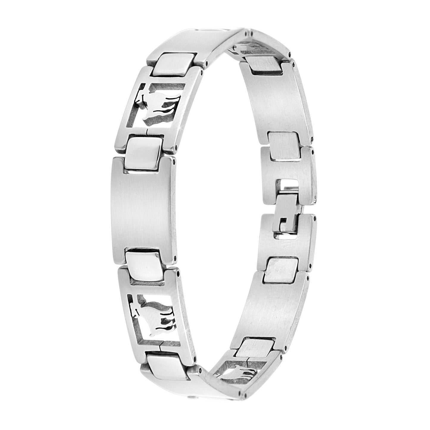 Bracelet Signe du Zodiaque en acier inoxydable pour homme