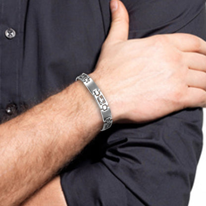 Bracelet Signe du Zodiaque en acier inoxydable pour homme