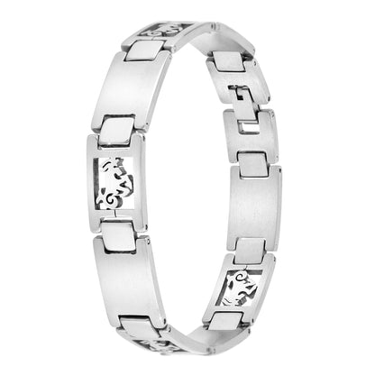 Bracelet Signe du Zodiaque en acier inoxydable pour homme