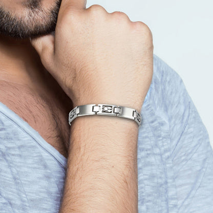 Bracelet Signe du Zodiaque en acier inoxydable pour homme