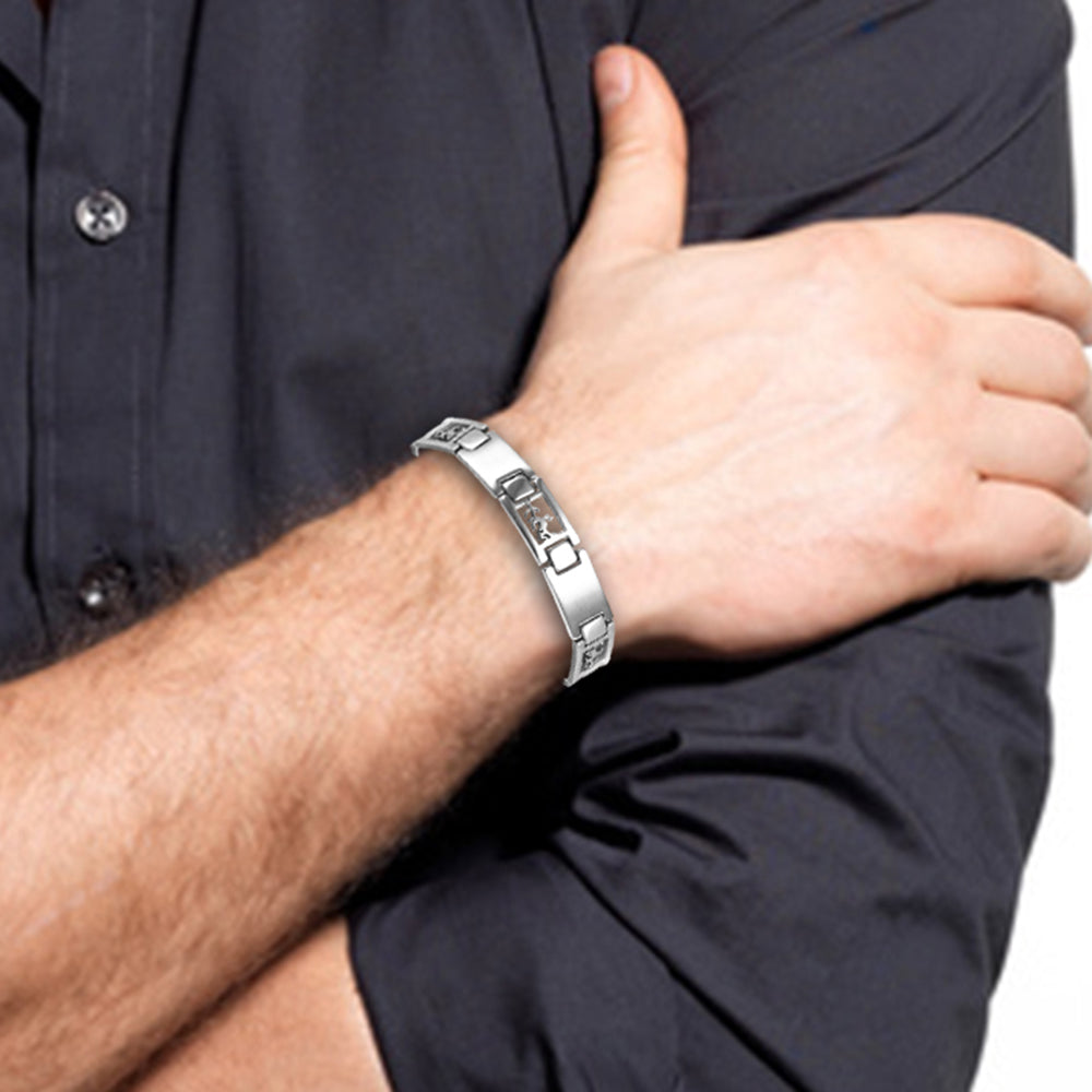 Bracelet Signe du Zodiaque en acier inoxydable pour homme
