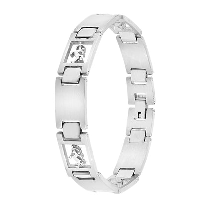 Bracelet Signe du Zodiaque en acier inoxydable pour homme
