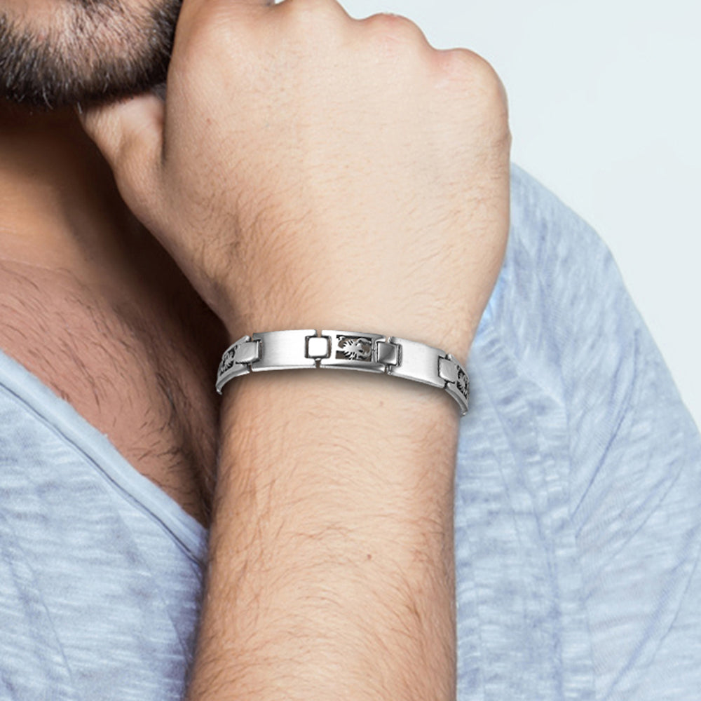 Bracelet Signe du Zodiaque en acier inoxydable pour homme