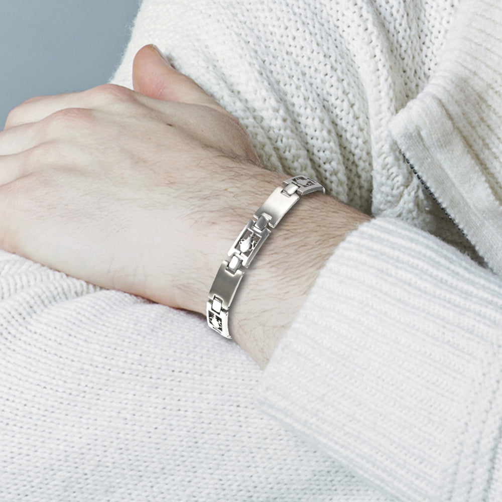 Bracelet Signe du Zodiaque en acier inoxydable pour homme