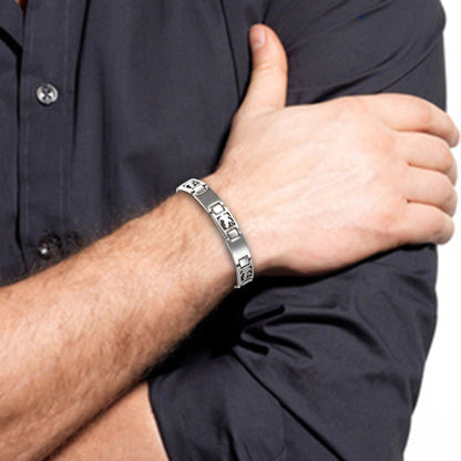 Bracelet Signe du Zodiaque en acier inoxydable pour homme
