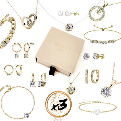 Coffret Mystère : 3 bijoux en cristaux autrichiens de qualité supérieure