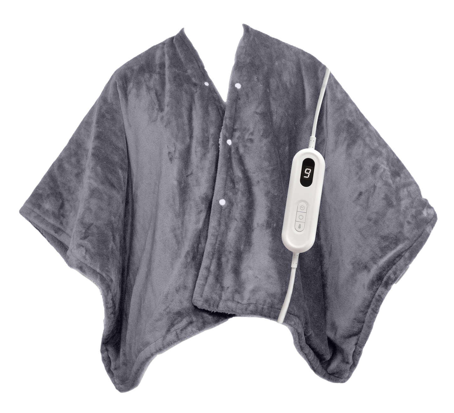 Poncho et Couverture Électrique 2 en 1 - Chaleur Réconfortante avec 9 Réglages de Température