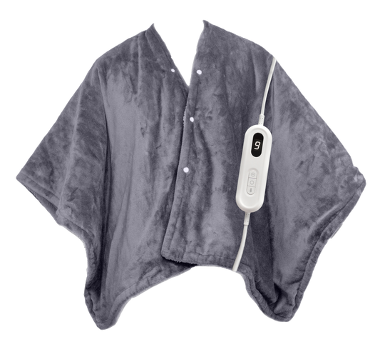 Poncho et Couverture Électrique 2 en 1 - Chaleur Réconfortante avec 9 Réglages de Température