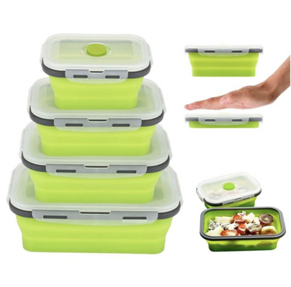 Boîtes de rangement en silicone pliables et pratiques