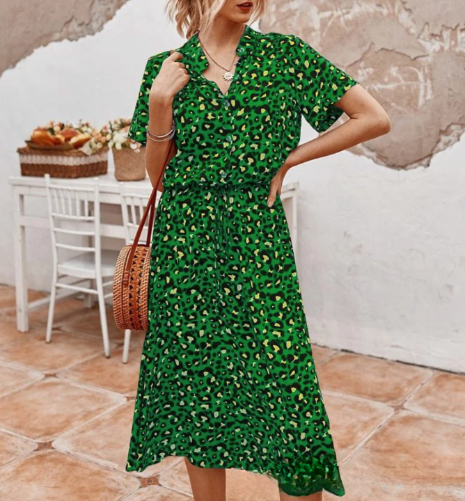 Robe d'Été Légère à Motifs Imprimés pour Femme