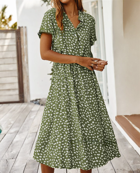Robe d'Été Légère à Motifs Imprimés pour Femme