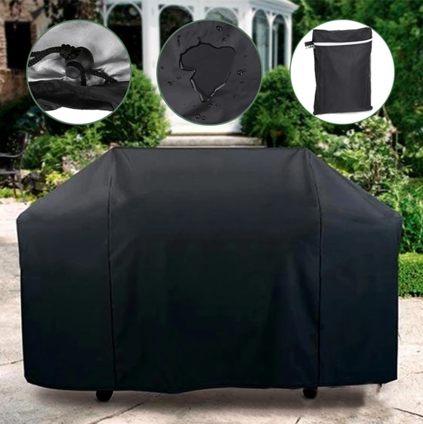 Housse imperméable élégante pour meubles de jardin et barbecue