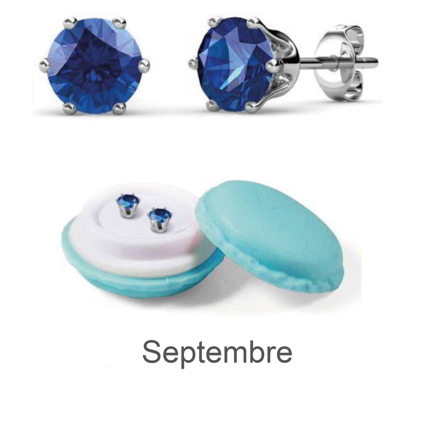 Boucles d'oreilles en cristal autrichien avec pierres de naissance - Élégance personnalisée