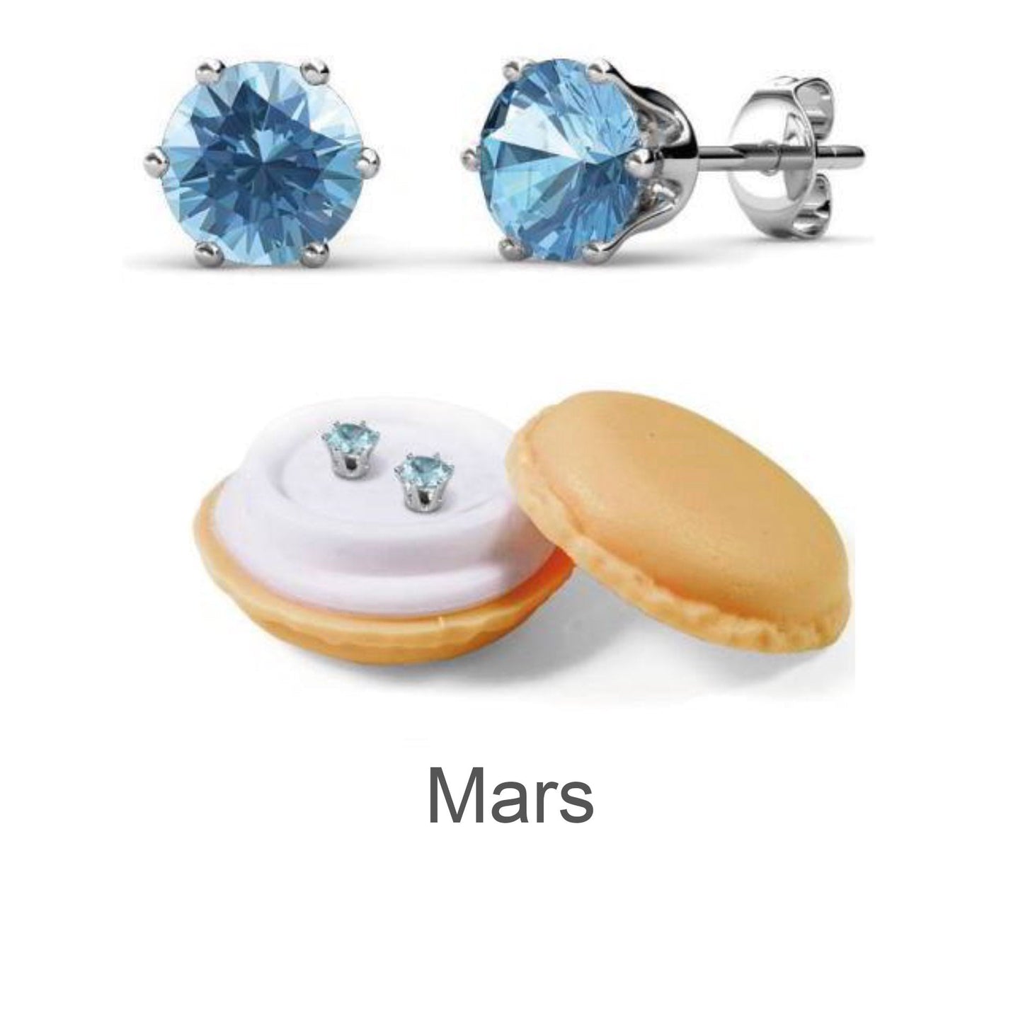 Boucles d'oreilles en cristal autrichien avec pierres de naissance - Élégance personnalisée