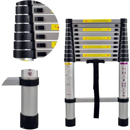 Échelle Télescopique Multi-Fonction en Aluminium 2 mètres - Pratique et Robuste