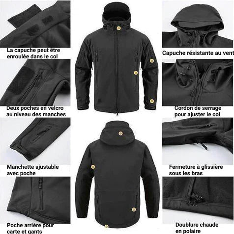 Veste Tactique Imperméable et Confortable pour Toutes Vos Aventures