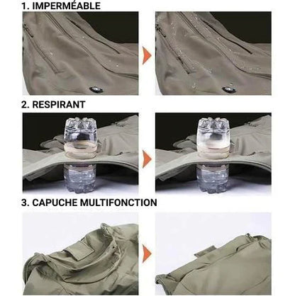 Veste Tactique Imperméable et Confortable pour Toutes Vos Aventures