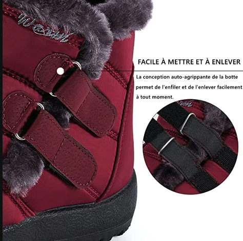 Bottes d'hiver imperméables ultra confortables et faciles à enfiler