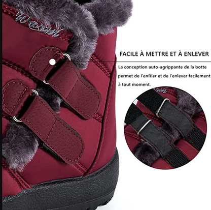 Bottes d'hiver imperméables ultra confortables et faciles à enfiler