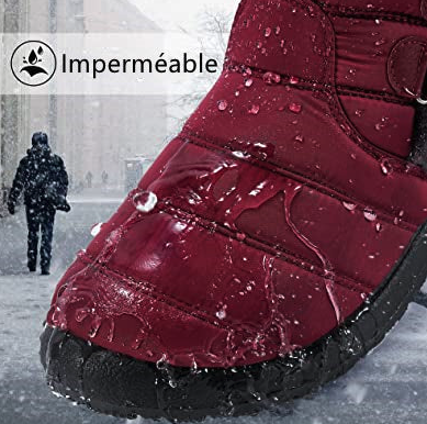 Bottes d'hiver imperméables ultra confortables et faciles à enfiler