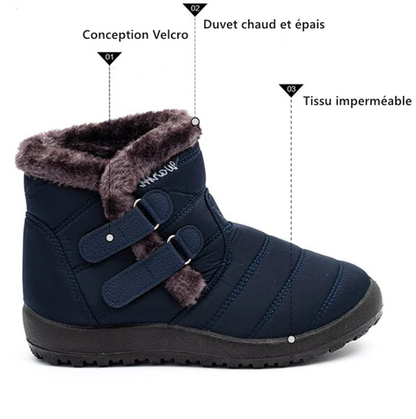 Bottes d'hiver imperméables ultra confortables et faciles à enfiler