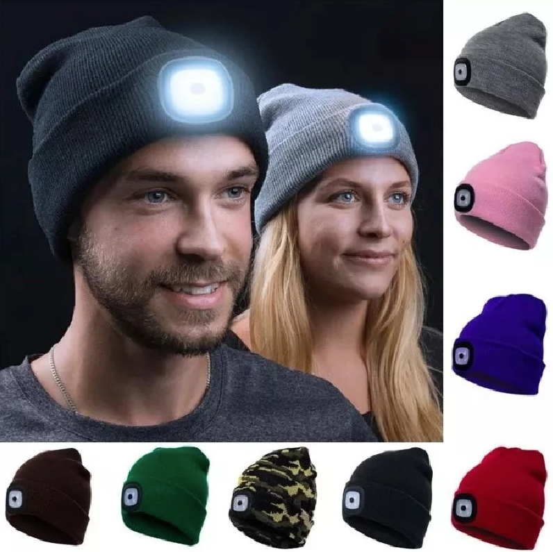 Bonnet d'hiver avec LED intégrée : chaleur et éclairage en un seul accessoire !