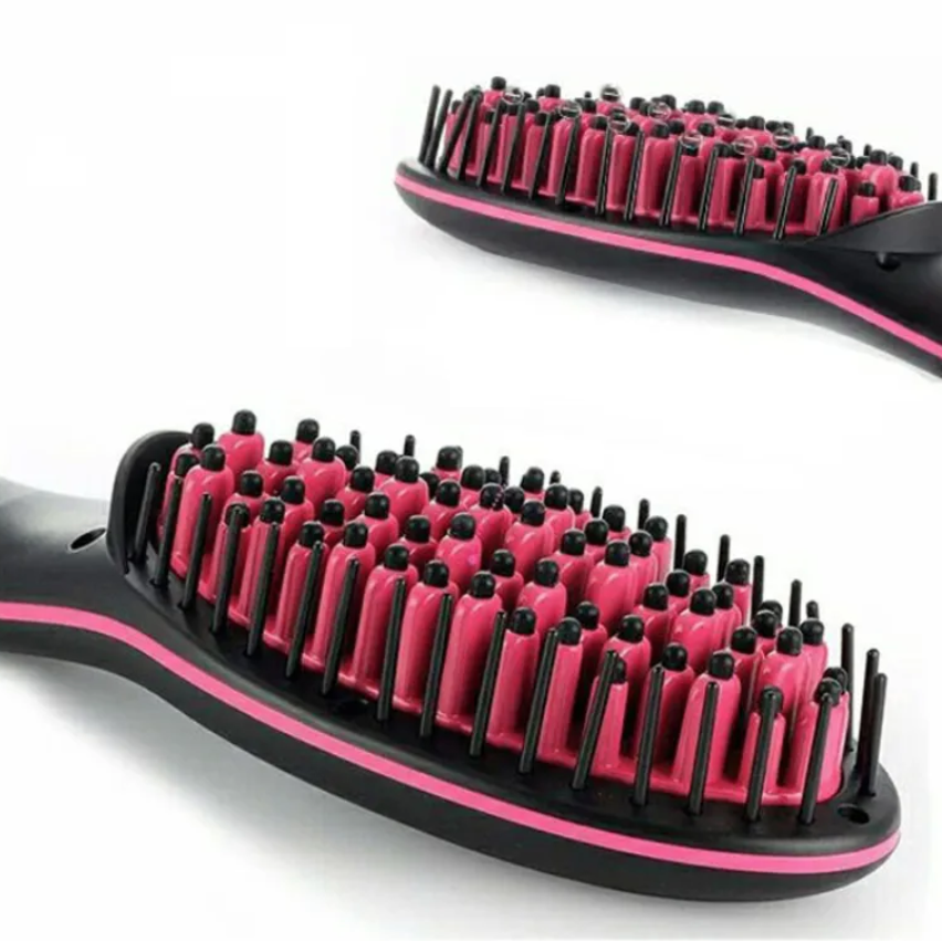 Brosse à Cheveux Lissante LCD Chauffage Rapide, pour un Lissage Parfait en Un Clin d'Œil
