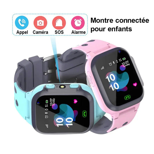 Montre GPS Connectée Sécurité avec Fonction SOS pour Enfants
