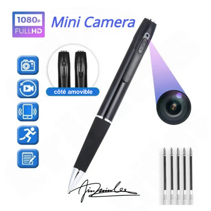 Stylo Espion avec Caméra HD et Micro Intégré - Enregistrement Discret
