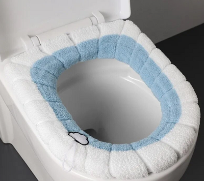 Coussin de Toilette en Peluche Chaud et Confortable