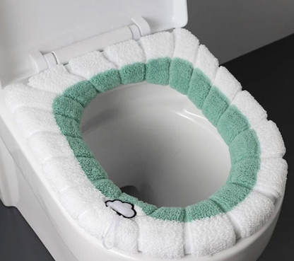 Coussin de Toilette en Peluche Chaud et Confortable