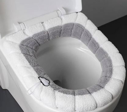 Coussin de Toilette en Peluche Chaud et Confortable