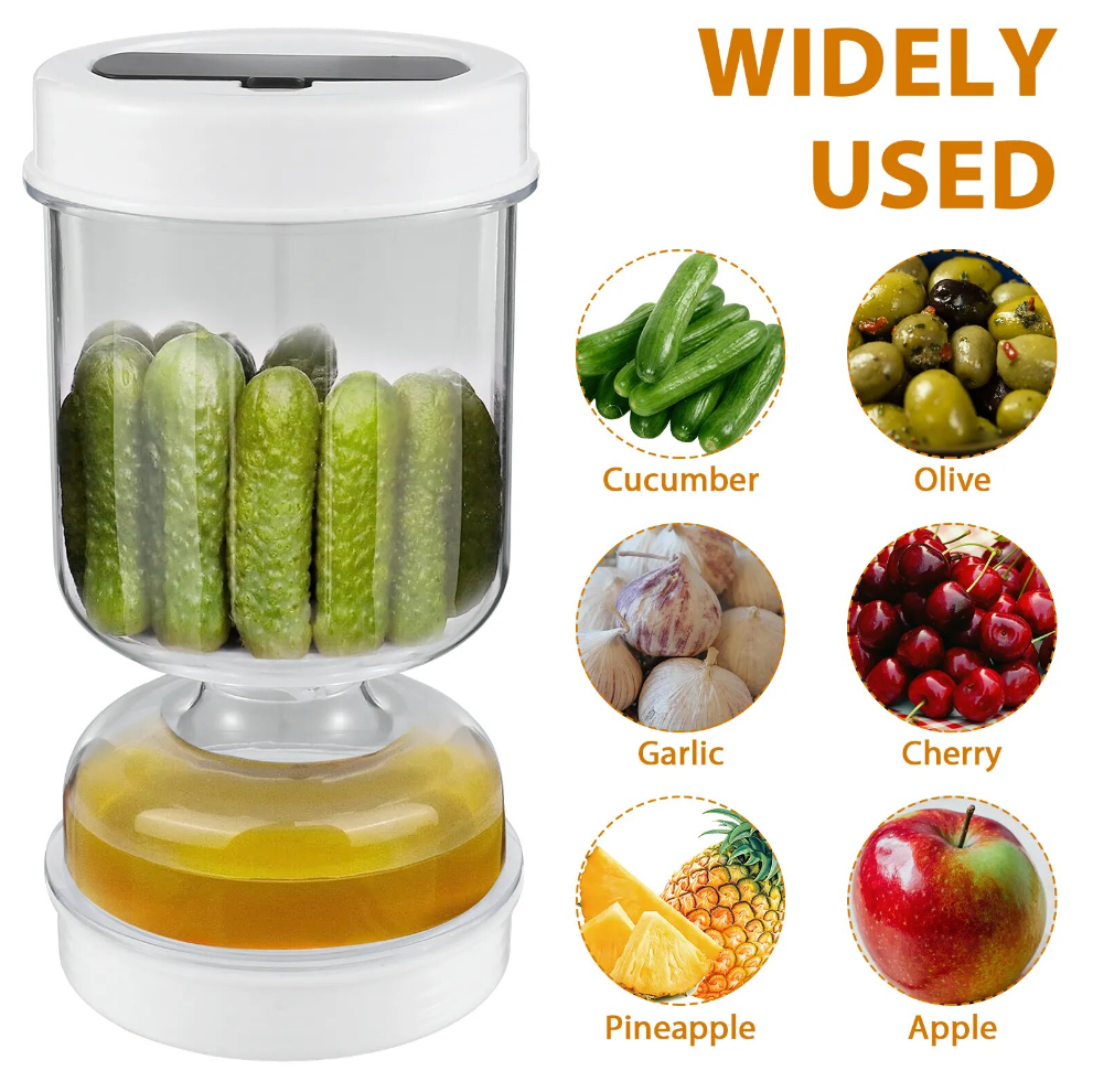 Bocal Sablier Réutilisable pour Olives et Cornichons