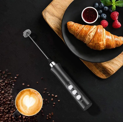 Mini Fouet Électrique Sans Fil 3 en 1 - Puissance et Praticité à Portée de Main