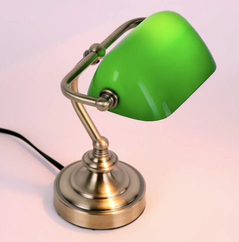 Lampe de bureau rétro LED avec recharge élégante