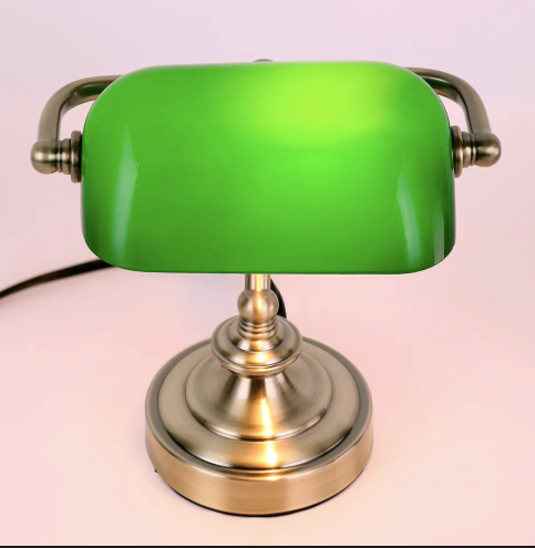 Lampe de bureau rétro LED avec recharge élégante