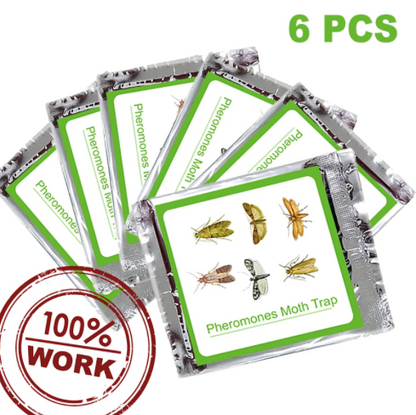 Lot de 6 pièges anti-mites pour protéger vos vêtements