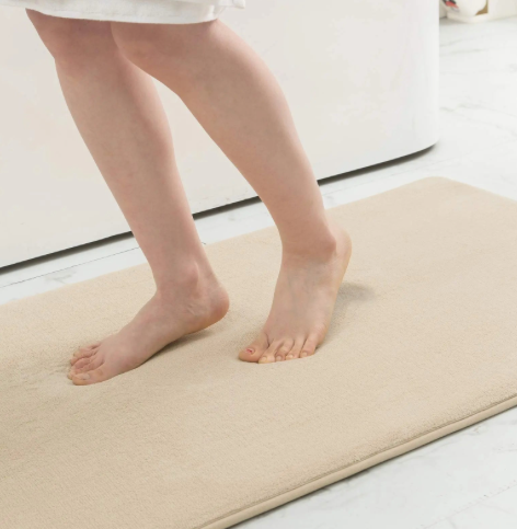 Tapis de bain en mousse à mémoire de forme absorbant et à séchage rapide