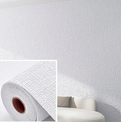 Papier peint auto-adhésif lin chic et moderne