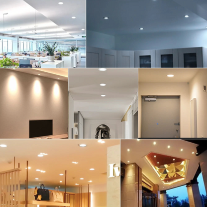 Ensemble de 10 spots LED encastrables pour un éclairage moderne et élégant