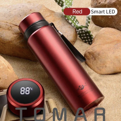 Bouteille Thermos en Acier Inoxydable avec Affichage LED de Température