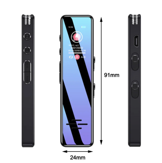 Enregistreur vocal numérique compact et discret